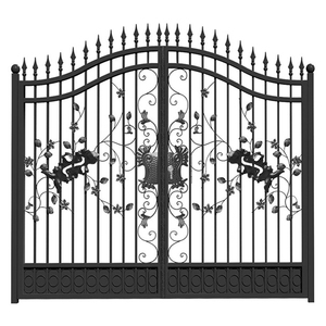 Nouvelle conception, fournisseur chinois, portail <span class=keywords><strong>de</strong></span> villa <span class=keywords><strong>de</strong></span> style européen, portail en fer, cour, <span class=keywords><strong>garage</strong></span>, <span class=keywords><strong>porte</strong></span> en fer antivol <span class=keywords><strong>de</strong></span> grande taille - Product Image 6