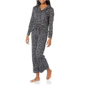 Tissu doux avec lanière spaghetti à imprimé floral et manches longues, confortable et orienté vers l'exportation, ensemble de vêtements de nuit pour femmes de BD - Product Image 5