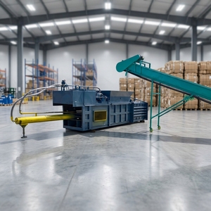 Compacteur de bouteilles en plastique automatique haute précision, machine hydraulique avec moteur, fourniture directe d'usine, marque Longmiao - Product Image 1