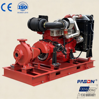 Pompe centrifuge haute pression Pason 258/230/180/122/100/75/58 HP, moteur diesel, 3/5/10/12/14 pouces, pompe à incendie, HAVC