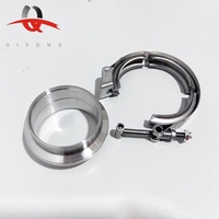 Kit de colliers de serrage rapides en acier inoxydable de 2,5 pouces de type V pour tuyau turbo