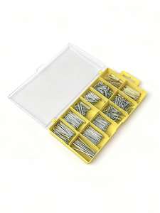 Stalen Nagelset In Verschillende Maten 500 Stuks Gegalvaniseerd En Met Koper Gecoate Platte Spijker Kleine Gemeenschappelijke Draad Ijzeren Spijker Met Tack - Product Image 2