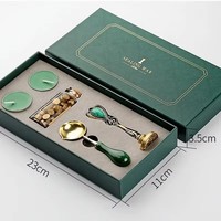 Kit de sceau à cire romantique en gros, tampons de luxe, ensemble d'outils de sceau à cire pour invitation de mariage, enveloppe, bricolage