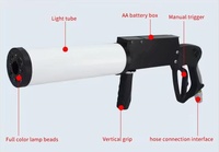 Pistolet CO2 DJ RGB avec barre de fumée, accessoires d'ambiance portatifs, machine à brouillard à jet d'air Gatling pour effets spéciaux de scène, portable pour les fêtes