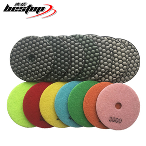 Elmas kuru parlatma pedleri için granit mermer taş beton özelleştirilebilir boyutları 4 inç - Product Image 1