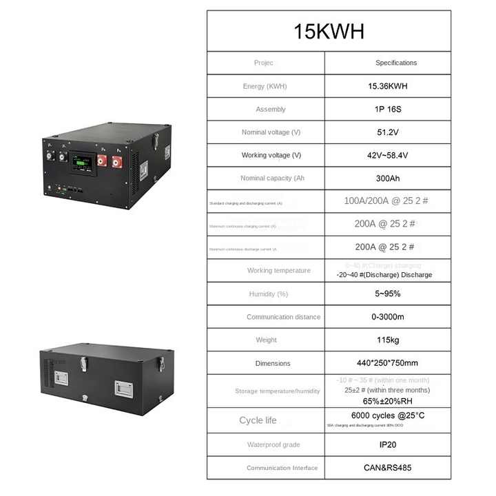 Chaoqishuai 48V DIY Kit Battery Box 16S Lifepo4 280ah