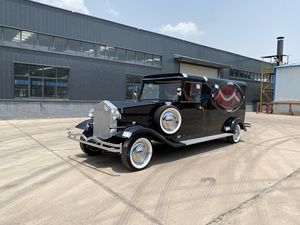 Factory Customized Vintage Black Coffin Carriage Horse Wagon Antique Electric Buggy Electric Funeral Horse Hearse - Product Image 5