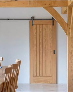 Puerta Corredera de Madera Sólida Insonorizada de Estilo Minimalista para Interiores, Personalizable de Alta Calidad con Tecnología <span class=keywords><strong>MIMO</strong></span> - Product Image 2