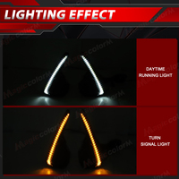 Feux de jour à LED pour voiture en stock, feux de jour DRL pour Toyota Yaris Vitz 2018