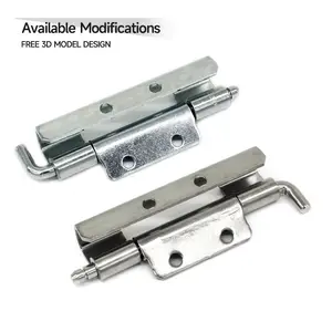 Thcoo Removable Pin Concealed Hinge Industrial Hardware Iron Electric Cabinet Mechanical Equipment Hinges