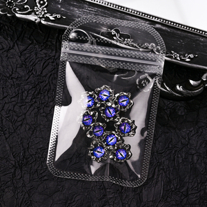 Evil Eye Nail Art Charms Luxe 3D Métal Cristal Strass À La Mode Acrylique Gem <span class=keywords><strong>pour</strong></span> DIY <span class=keywords><strong>Manucure</strong></span> Décorations <span class=keywords><strong>pour</strong></span> <span class=keywords><strong>Halloween</strong></span> - Product Image 6