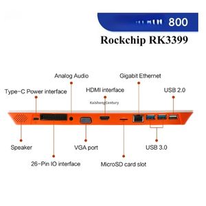Ordinateur portable <span class=keywords><strong>Orange</strong></span> Pi 800 avec clavier, 4 Go de RAM, Rockchip RK3399, 64 Go EMMC, 4K HD, 64 bits, 1,8 GHz, mini PC <span class=keywords><strong>WIFI</strong></span>, ordinateur personnel portable - Product Image 5