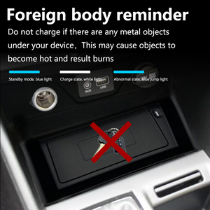 Chargeur sans fil Qi pour voiture Hyundai <span class=keywords><strong>Tucson</strong></span> TL 2018-2020, plaque de charge rapide pour téléphone portable, adaptateur, modification intérieure, pièces automobiles - Product Image 3