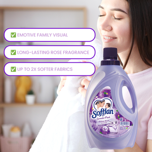 Softlan hoa oải hương tươi <span class=keywords><strong>3L</strong></span> vải làm mềm thư giãn mùi hương hoa oải hương duy trì sự tươi mát và dễ dàng ủi - Product Image 5