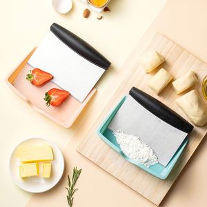Couteau à pâte multifonctionnel en acier inoxydable personnalisé en stock – Ustensile de cuisine, racloir de plan de travail, racloir alimentaire pour pâtisserie - Product Image 3
