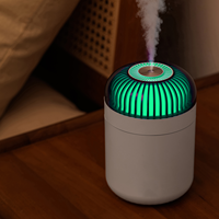 Humidificateur d'air portable USB électrique domestique avec veilleuse LED, aromathérapie et diffuseur ultrasonique pour usage domestique