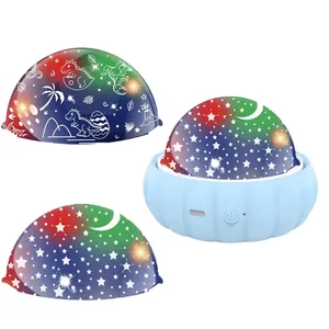3 Thèmes Rotation Étoile Projecteur Lampe pour Chambre d'Enfants 3 en 1 Ciel Étoilé Dinosaure Licorne Multi Couleurs Bébé Chambre Plafond Décor - Product Image 5