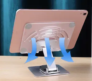 亚马逊热亚克力铝折叠可调旋转手机平板电脑笔记本支架