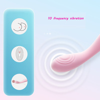 Groothandel Roze AV Wand Massager 10 Frequenties G-Spot Vibrator USB Aangedreven Vinger Clitoris Tepel Stimulator voor Vrouwen Dropshipping