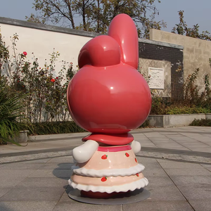 Escultura de Resina con Diseño de Personajes Animados Personalizable, Decoración de Fibra de Vidrio FRP para Exteriores, Pieza de Bienvenida para Entrada de Centro Comercial, para Pastelería - Product Image 2