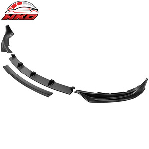 Pour Tesla Model 3 2017-2023, Spoiler de pare-chocs avant de style IKON, 4 pièces, noir mat, kit carrosserie de haute qualité - Product Image 4