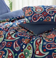 Nouveau produit 2026 – Parure de lit quatre pièces en coton 100 % jacquard tricoté, fil coloré, style européen-américain, 200 fils/cm², pour hôtel et maison