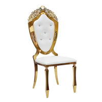 Chaise de salle à manger Chiavari en titane or cadre en acier inoxydable chaise de mariage de banquet moderne fêtes en plein air restaurants hôtels