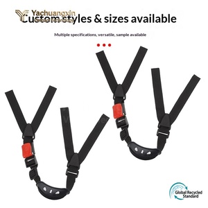 <b>Plastic</b> Adjustable Buckle with Pull Tab Red and Black Color User-Friendly Design for Bag Strap Use - Product Image 2