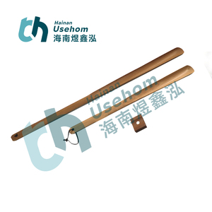 磁気シューホーンロングハンドル木制靴ホーン靴リフターロゴ付き - Product Image 3