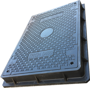 부식 저항성 600x900mm EN124 잠금 시스템 섬유 복합 맨홀 커버 - Product Image 4