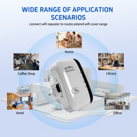 Repetidor Wifi Inalámbrico para Interiores, Enchufe EU/US, Amplificador de Señal de Red de 300mbps, Router
