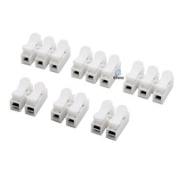 Connecteur de câblage CH2/CH3, bornier à 2/3 positions, connecteur rapide à pression, en acier au manganèse et cuivre pour LED