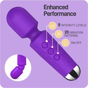 STELLAR PATH Masseur corporel étanche rechargeable par USB, baguette vibrante pour clitoris, vibrateur puissant, jouet sexuel pour adultes, femmes - Product Image 3