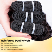 Paquetes de Cabello Natural Rizado Birmano 100% Virgen, Ondulado, para Venta al por Mayor