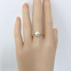 Tự Nhiên Ngọc Trai Nước Ngọt Vòng 18K Bất Vàng Mạ Điện Thời Trang Đơn Giản Zircon Vòng Vòng Ngọc Trai Vòng - Product Image 4