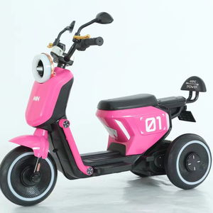 Mini moto <span class=keywords><strong>électrique</strong></span> à trois roues pour enfants, à batterie, avec éclairage LED, design en plastique, en promotion, pour jouet à enfourcher - Product Image 1