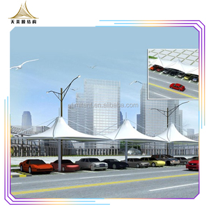 Estructura de membrana PVDF PTFE para estacionamiento de coche, marco de aluminio resistente al viento, de lujo, de Metal y acero, para exteriores - Product Image 4