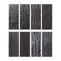 Dings hang Modern Natural Grey Garden Decor Verwendung im Freien Direkte Antazida-Wasserfall fliese Schwarze Kultur verkleidung Natürliche Oberfläche