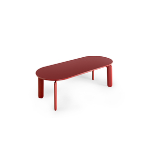 Nouveauté : Meubles de salle à manger nordiques, tables à manger <span class=keywords><strong>en</strong></span> <span class=keywords><strong>bois</strong></span>, design de <span class=keywords><strong>table</strong></span> à manger avec peinture rouge - Product Image 5
