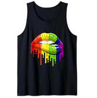 Drapeau LGBT T-shirt sans manches pour Gay Pride Month Transgender Rainbow Lesbian
