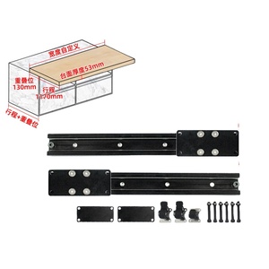 Table de cuisine et de salle à manger extensible à glissière télescopique linéaire robuste, style ouvert, avec rail de tirage horizontal, pour l'extérieur - Product Image 1