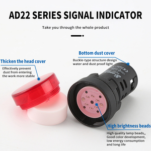 <span class=keywords><strong>22</strong></span> Mét <span class=keywords><strong>AD22</strong></span>-22D/S không thấm nước LED chỉ số sức mạnh ánh sáng chung đèn tín hiệu AC/DC 12v24v36v48v110v220v380v - Product Image 3