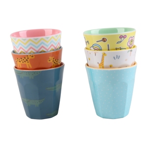 Taza de Café de Viaje de Melamina de 250 ml con Diseño de Dibujos Animados, Impresión de Calcomanías, Vaso Irrompible para Uso en Exteriores, Unisex - Product Image 4