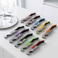 Tire-bouchon multifonction en acier inoxydable, tire-bouchon de serveur, ouvre-bouteille, cadeau promotionnel avec logo personnalisé, vente en gros