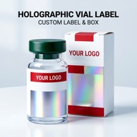 Etiqueta Adhesiva Impermeable con Estampado Dorado y Plateado para Identificación de Marca, Venta al Por Mayor