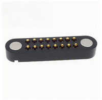 Conector Magnético Ovalado de 16 Pines, Conector de Contacto Magnético con Resorte para Dispositivos Inteligentes