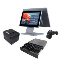 Terminal Punto de Venta con Pantalla Táctil Ultrafina de 15.6 Pulgadas, Software SDK, Dispositivo de Caja Registradora Todo en Uno, Sistema POS de Venta