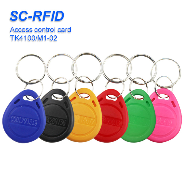 RFID Popular Personalized Waterproof RFID Door Lock Reprogrammable ABS 125khz TK4100 13.56MHz F08 Rewritable Keyfobs