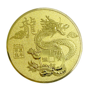 Monedas Conmemorativas de Metal Personalizadas de Fábrica, Doce Constelaciones del Zodiaco Chino, Chapadas en Oro y Plata, Impresas con UV, Marca DCM - Product Image 2