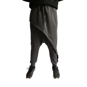 Celana Harem Islami Pria, Pakaian Pria Arab Muslim Jersey Celana Panjang Islami Celana Pria Sarwel dengan Saku
